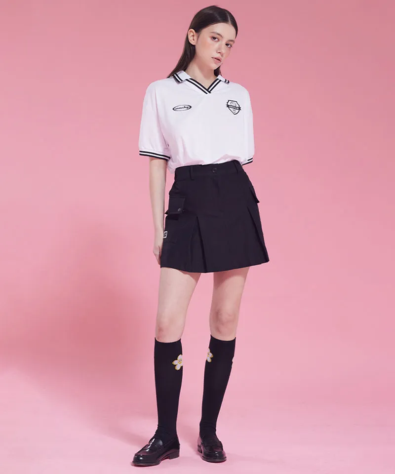 MACKY Golf: Reples V-Neck T-Shirt - White