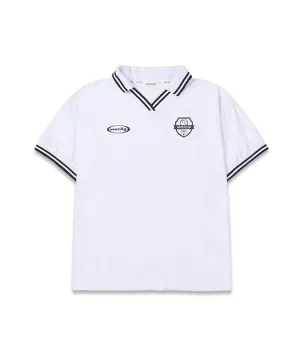 MACKY Golf: Reples V-Neck T-Shirt - White
