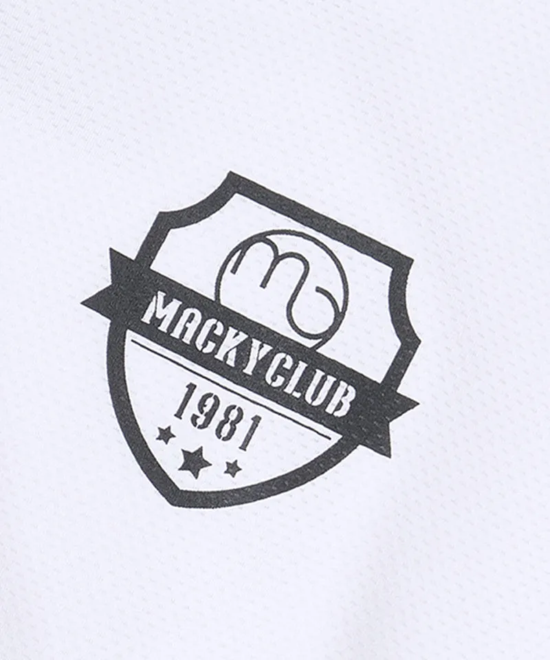 MACKY Golf: Reples V-Neck T-Shirt - White