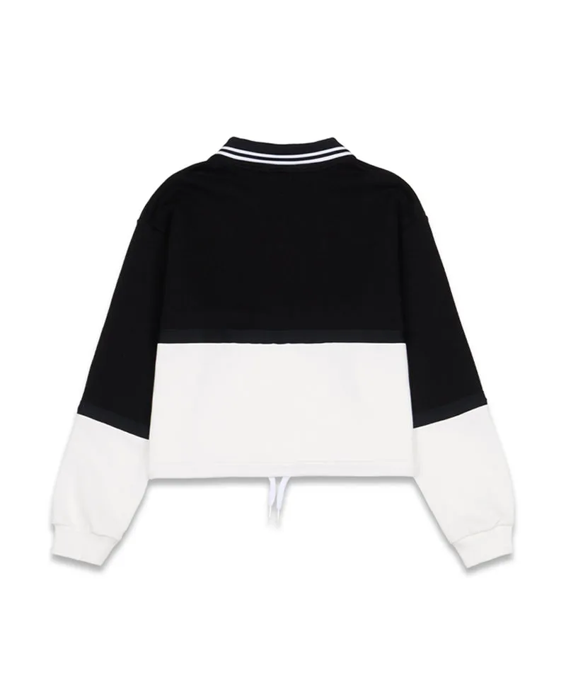 MACKY Golf: String V-Neck Sweatshirt - Black