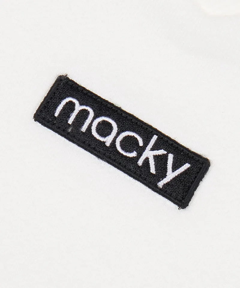 MACKY Golf: String V-Neck Sweatshirt - White