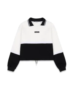 MACKY Golf: String V-Neck Sweatshirt - White