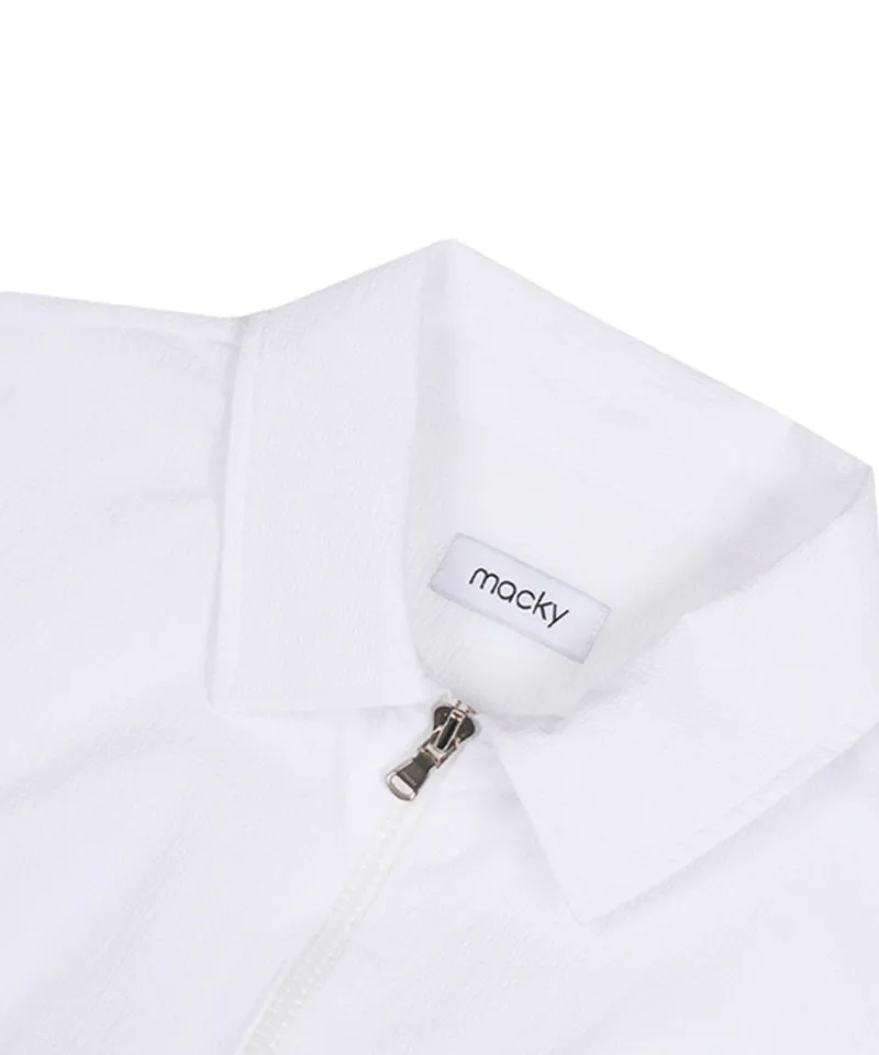 MACKY Golf: Summer Pk Jumpsuit - White