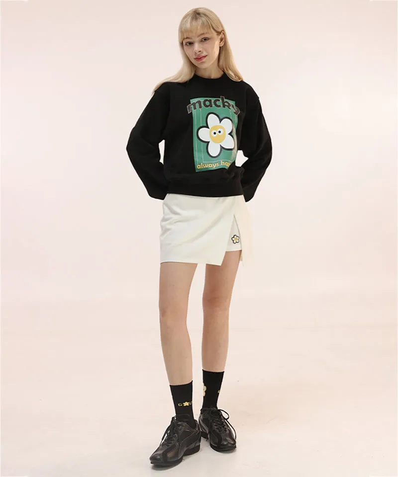 MACKY Golf: Tennis Court Sweatshirt - Black