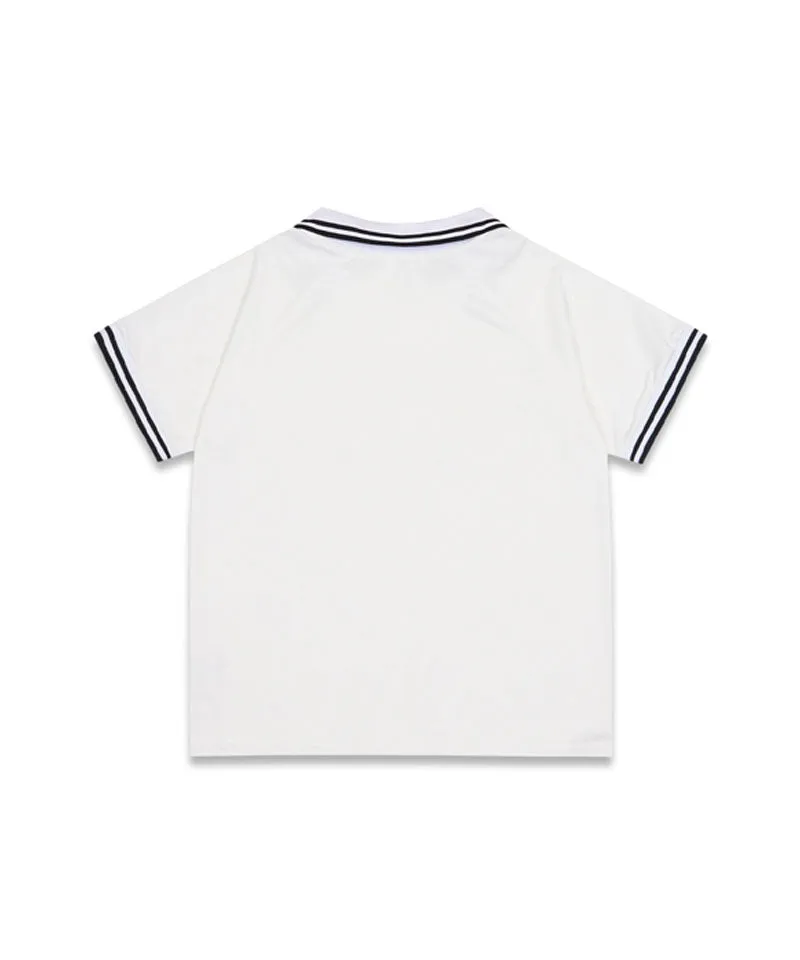 MACKY Golf: V-Neck Line T-Shirt - White