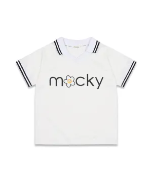 MACKY Golf: V-Neck Line T-Shirt - White