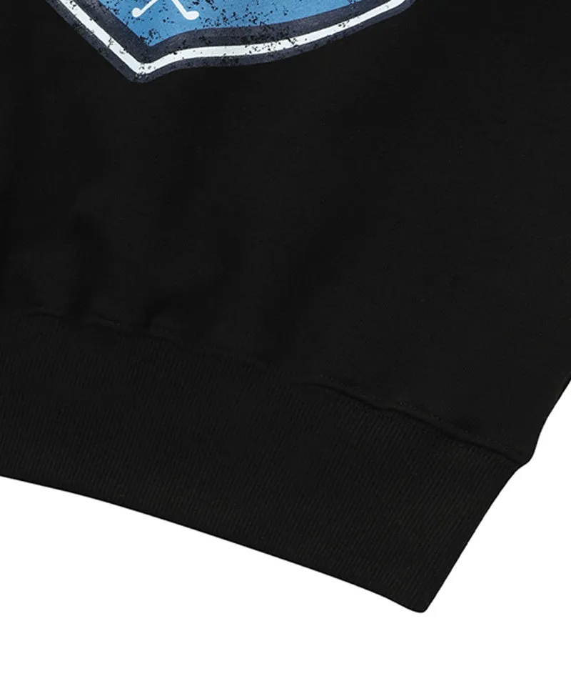 MACKY Golf: Washing Pigment Sweatshirt - Black