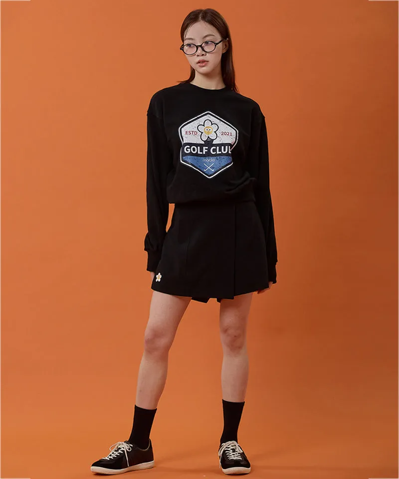 MACKY Golf: Washing Pigment Sweatshirt - Black