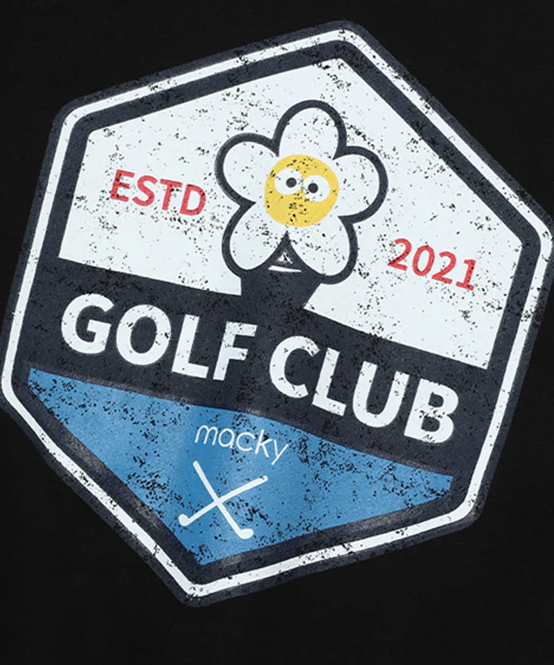 MACKY Golf: Washing Pigment Sweatshirt - Black