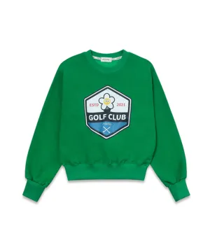 MACKY Golf: Washing Pigment Sweatshirt - Green