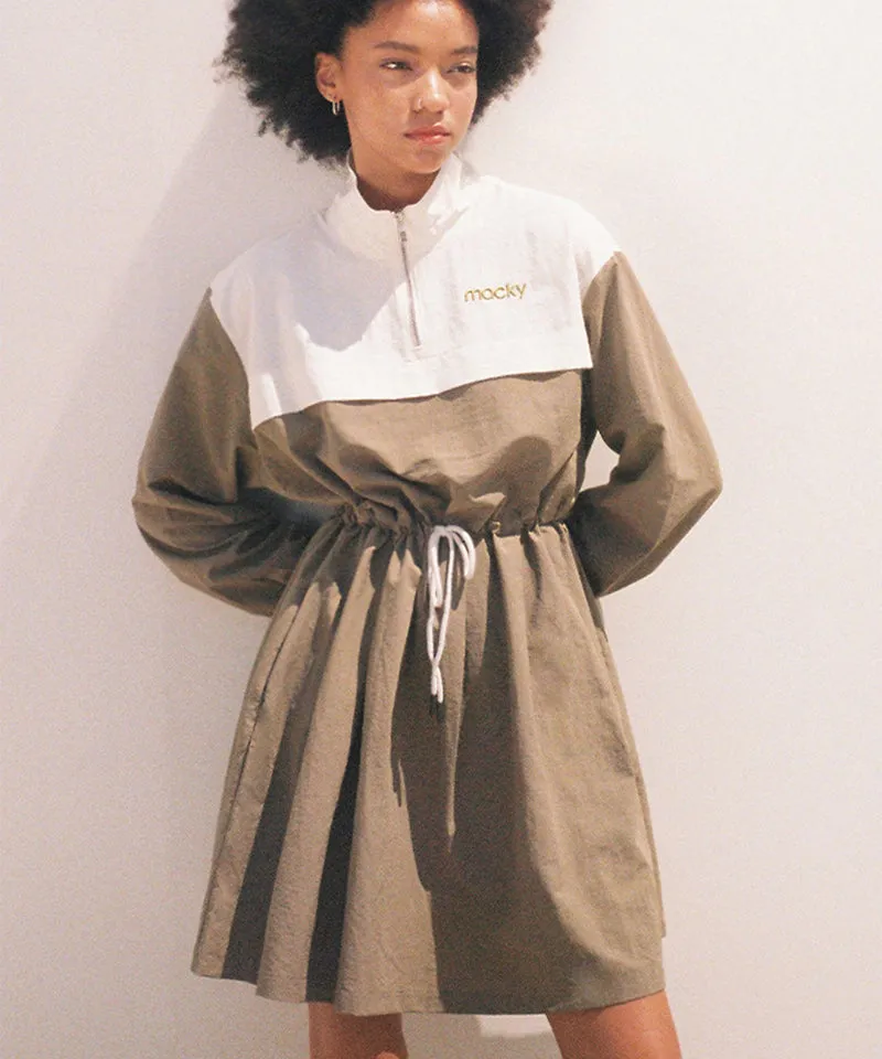 MACKY Golf: Whio Anorak Dress - Khaki