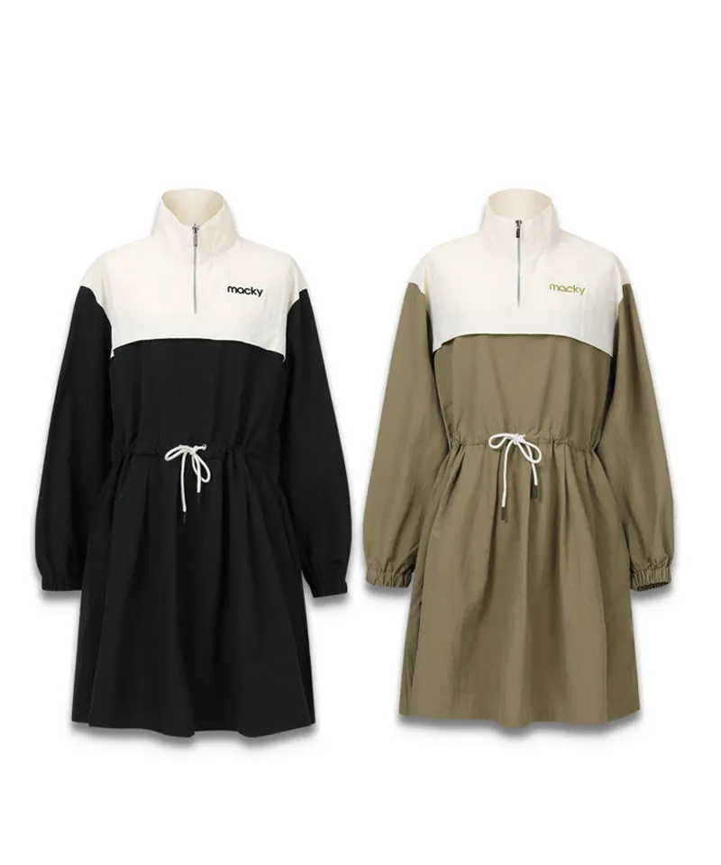 MACKY Golf: Whio Anorak Dress - Khaki