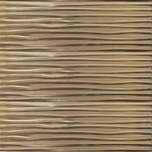 Mariana Wall Tile - Wall Mount - 35.4 x 11.8" Ceramic/Gloss Gold - Piece : 2.91 SqFt = $ 52.08 / Box: 11.63 Sqft = $ 606.00 - Pieces Per Box: 4 Units