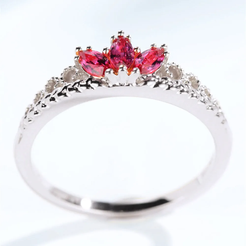 Marquise Cut Ruby Tiara Shape Band