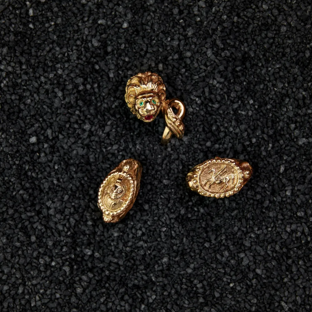Matthia's & Claire Etrusca Pegasus Signet Ring