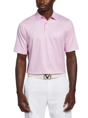 Mens Chevron Foulard Print Golf Polo