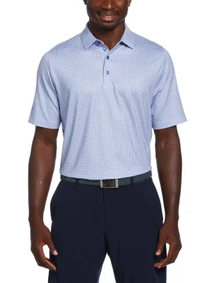 Mens Chevron Foulard Print Golf Polo