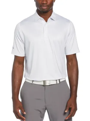 Mens Chevron Foulard Print Golf Polo
