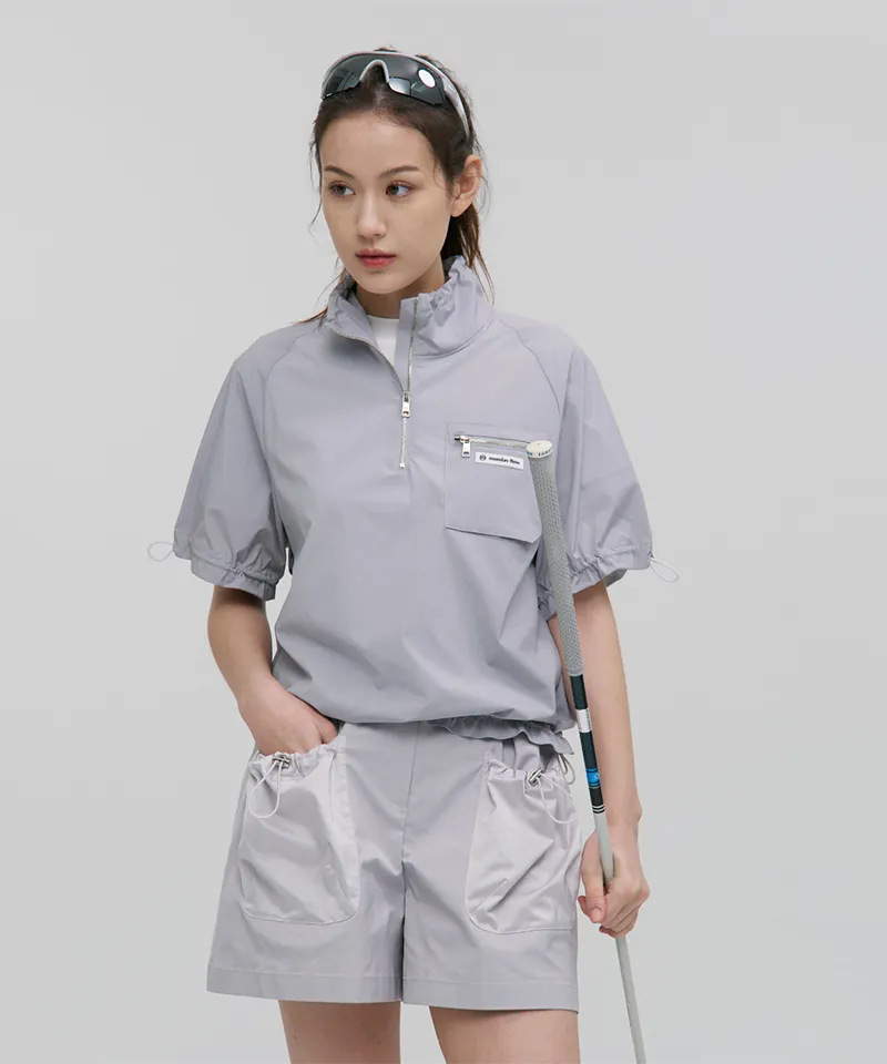 Monday Flow Pocket Volume Shorts - Light Gray