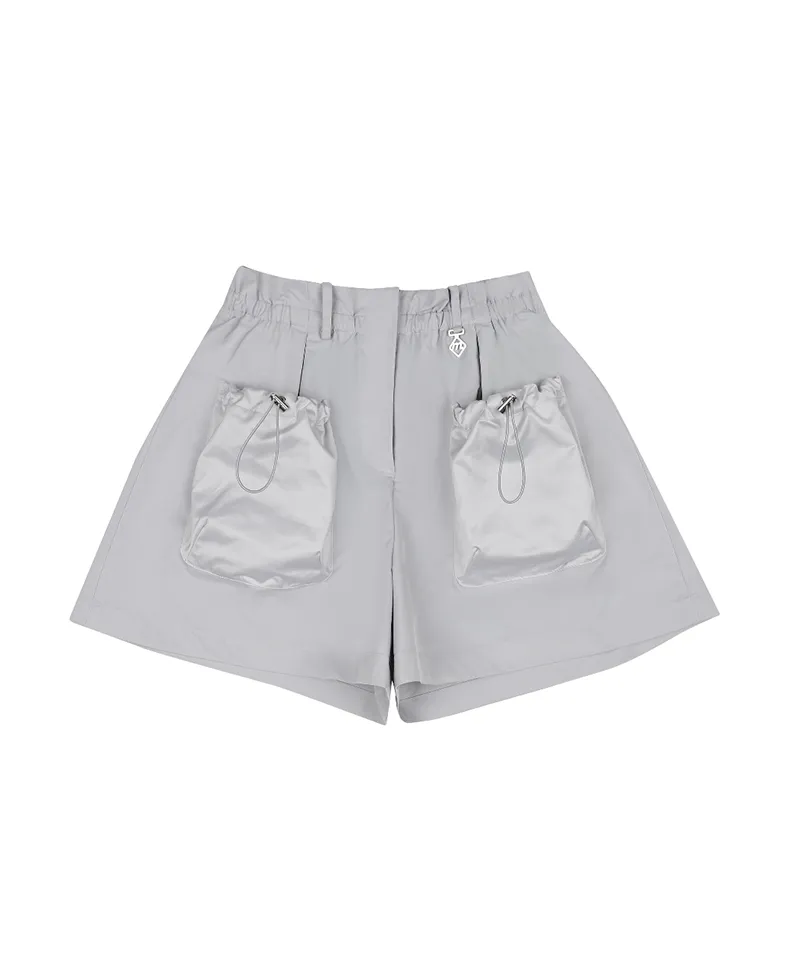Monday Flow Pocket Volume Shorts - Light Gray
