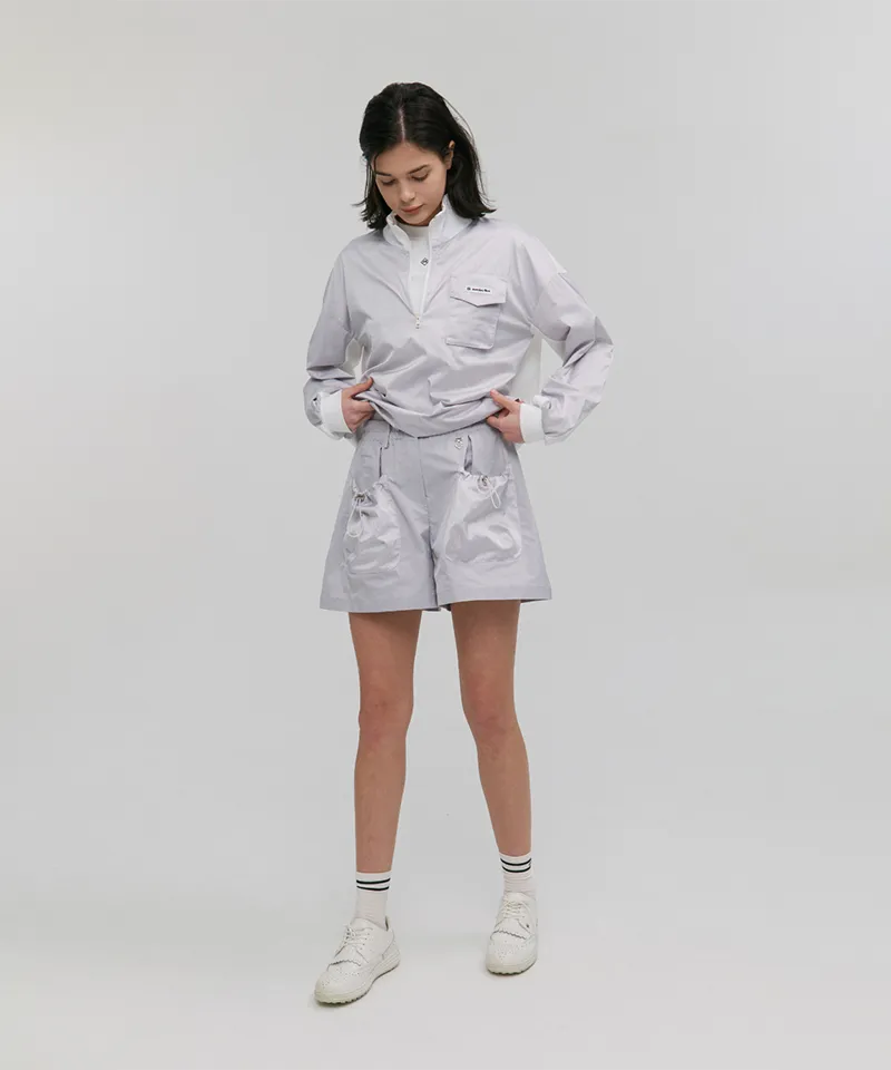 Monday Flow Pocket Volume Shorts - Light Gray