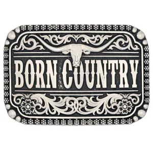 Montana Silversmiths "Born Country" Attitude Buckle
