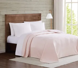 New Truly Soft Velvet Plush Full/Queen Blanket in Blush!