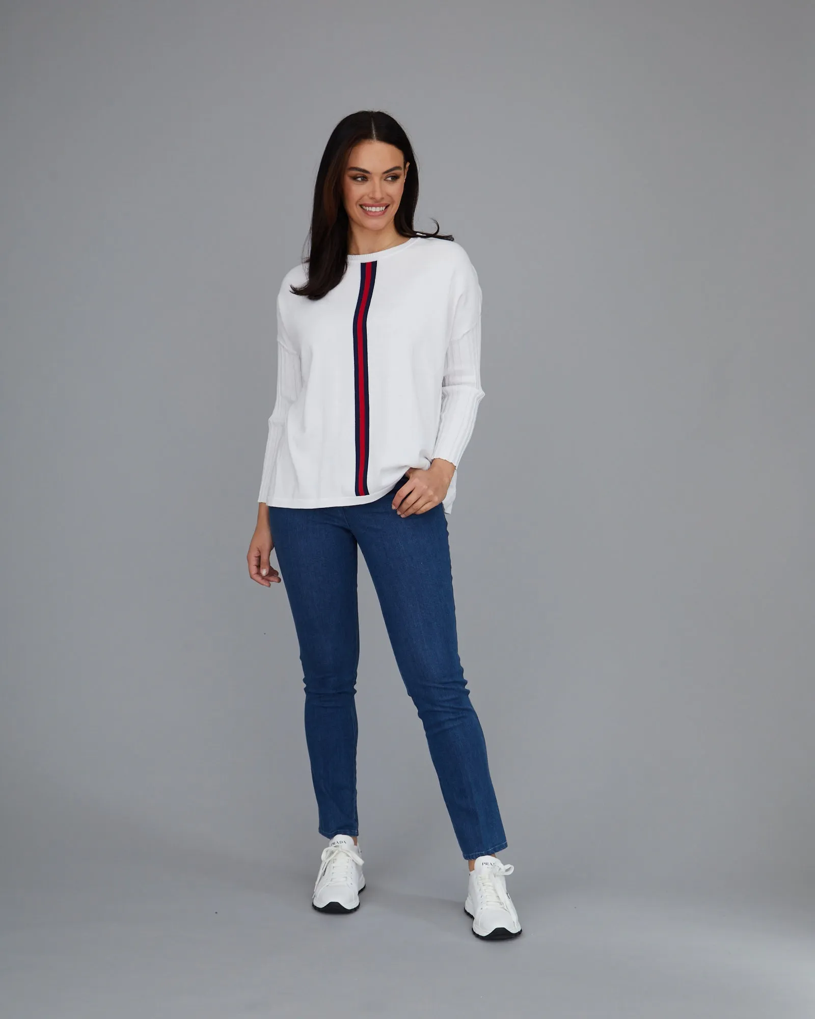 Novelty Stripe Easy Tunic- FINAL SALE