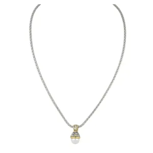 Ocean Images Collection - Small 10mm Pearl Slider Necklace