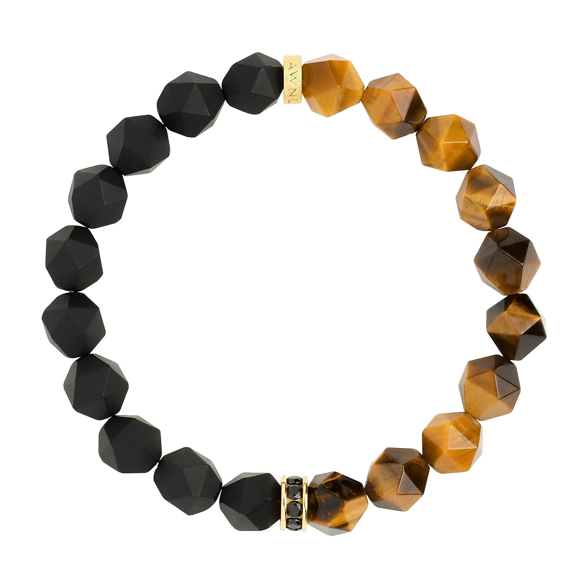 Onyx & Tiger Eye Bracelet