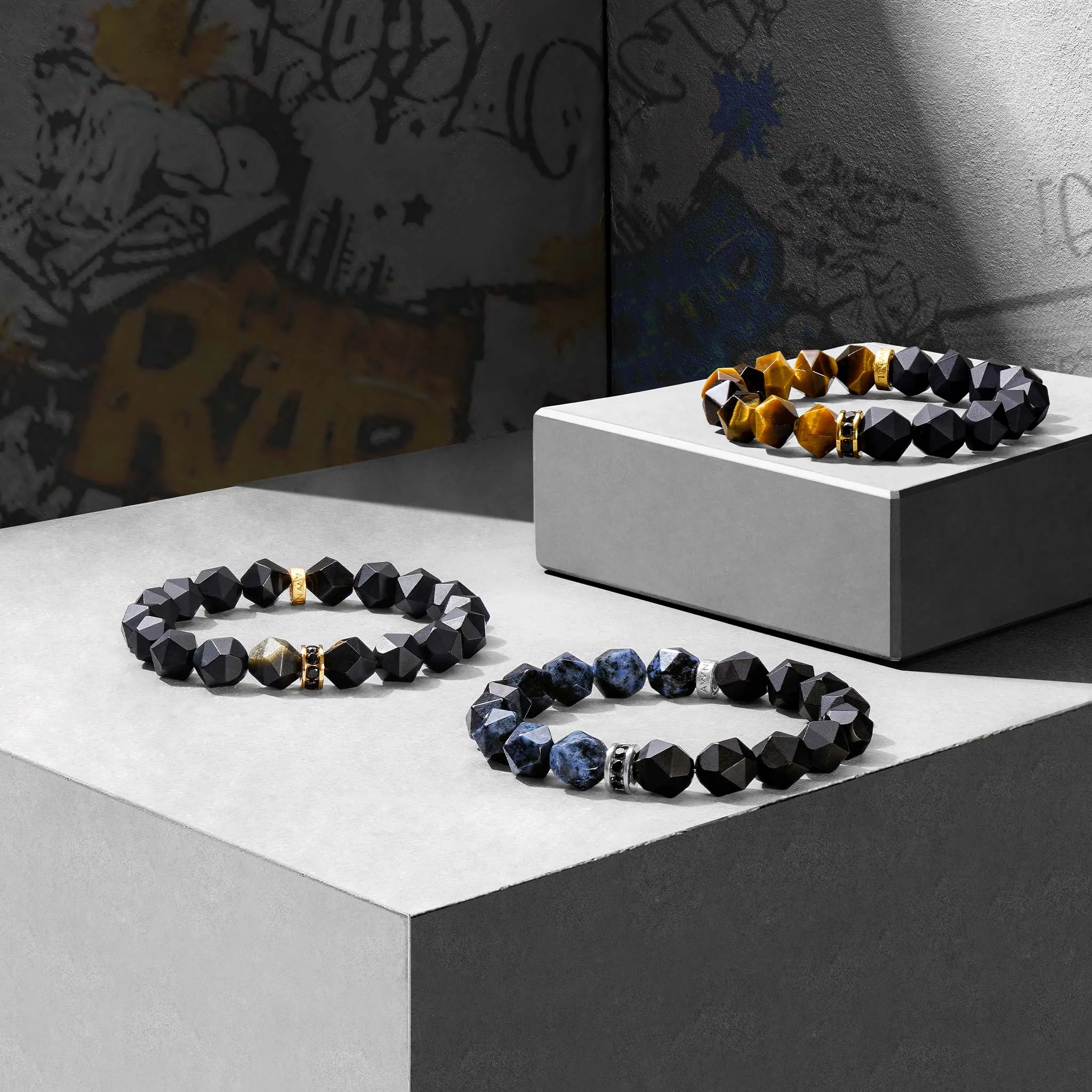 Onyx & Tiger Eye Bracelet