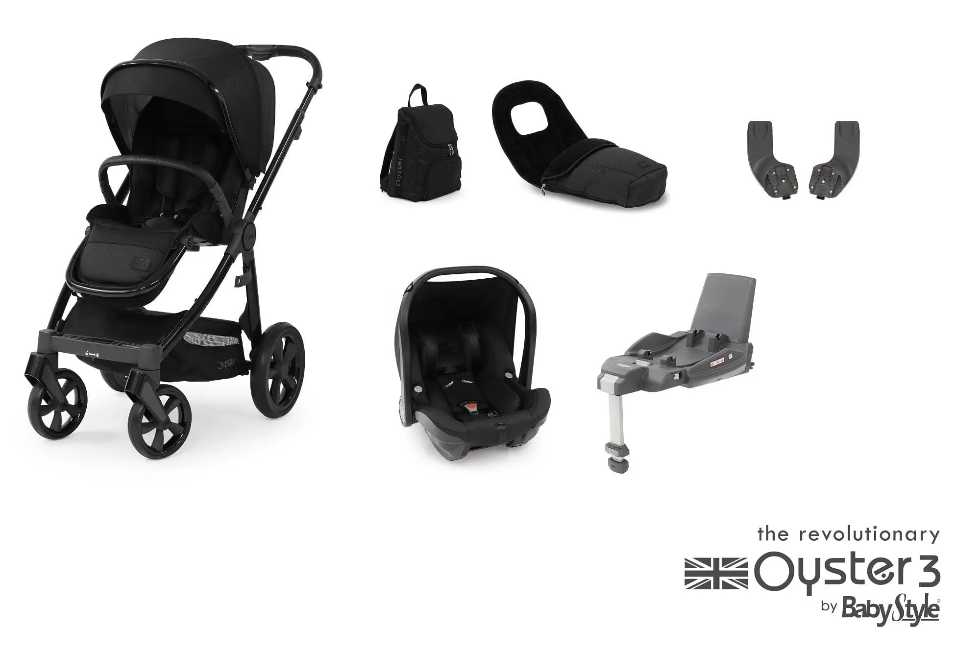 Oyster 3 Special Edition Essential Travel System - Onyx