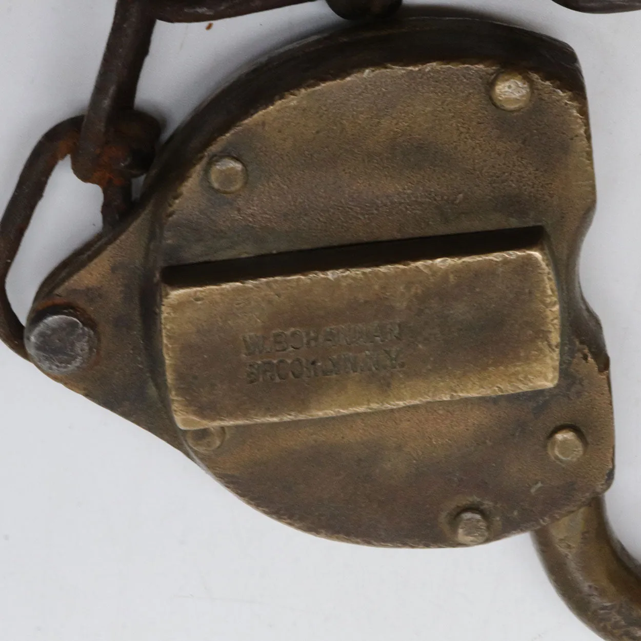 Pair of American Wilson Bohannan & Co. Bronze 119 Railroad Padlocks