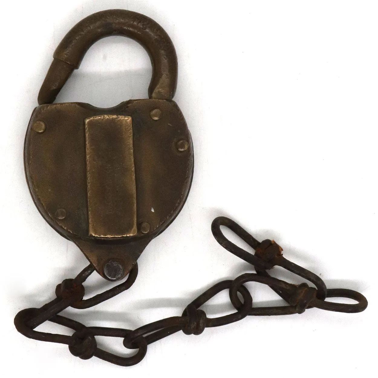 Pair of American Wilson Bohannan & Co. Bronze 119 Railroad Padlocks