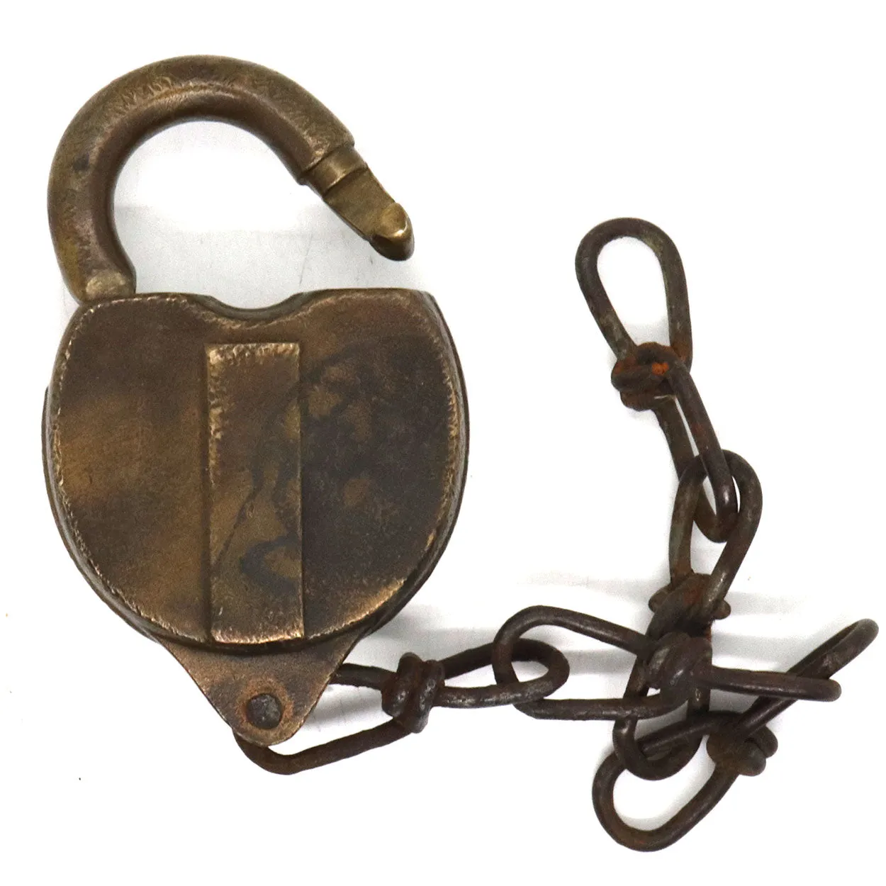 Pair of American Wilson Bohannan & Co. Bronze 119 Railroad Padlocks