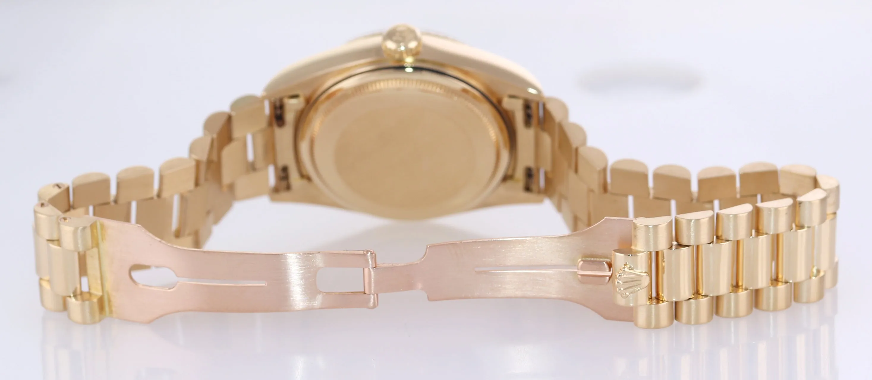 PAPERS Rolex Day-Date President 18038 18k Yellow Gold Black Dial Watch Box