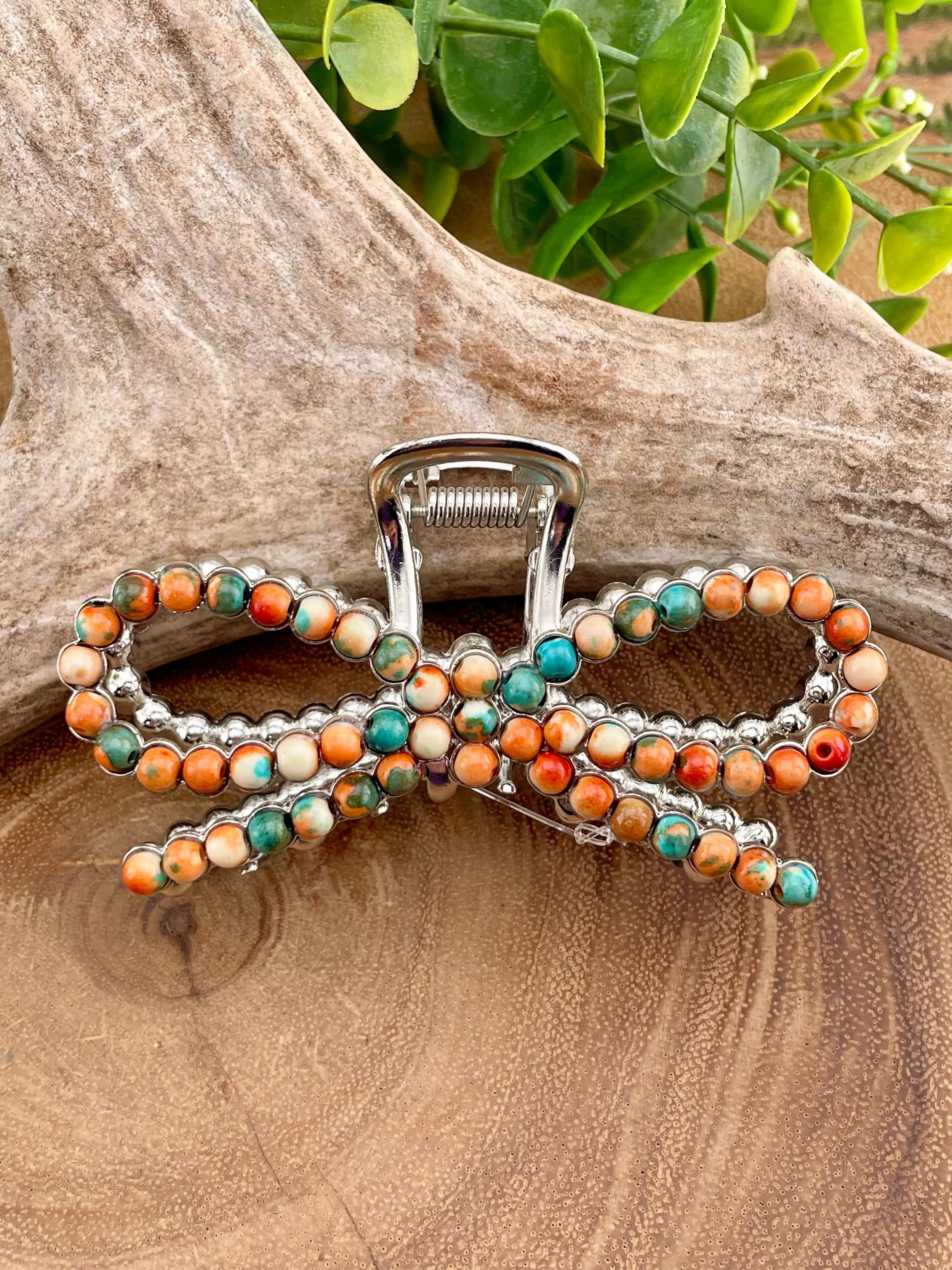 Parkland Beaded Claw Clip
