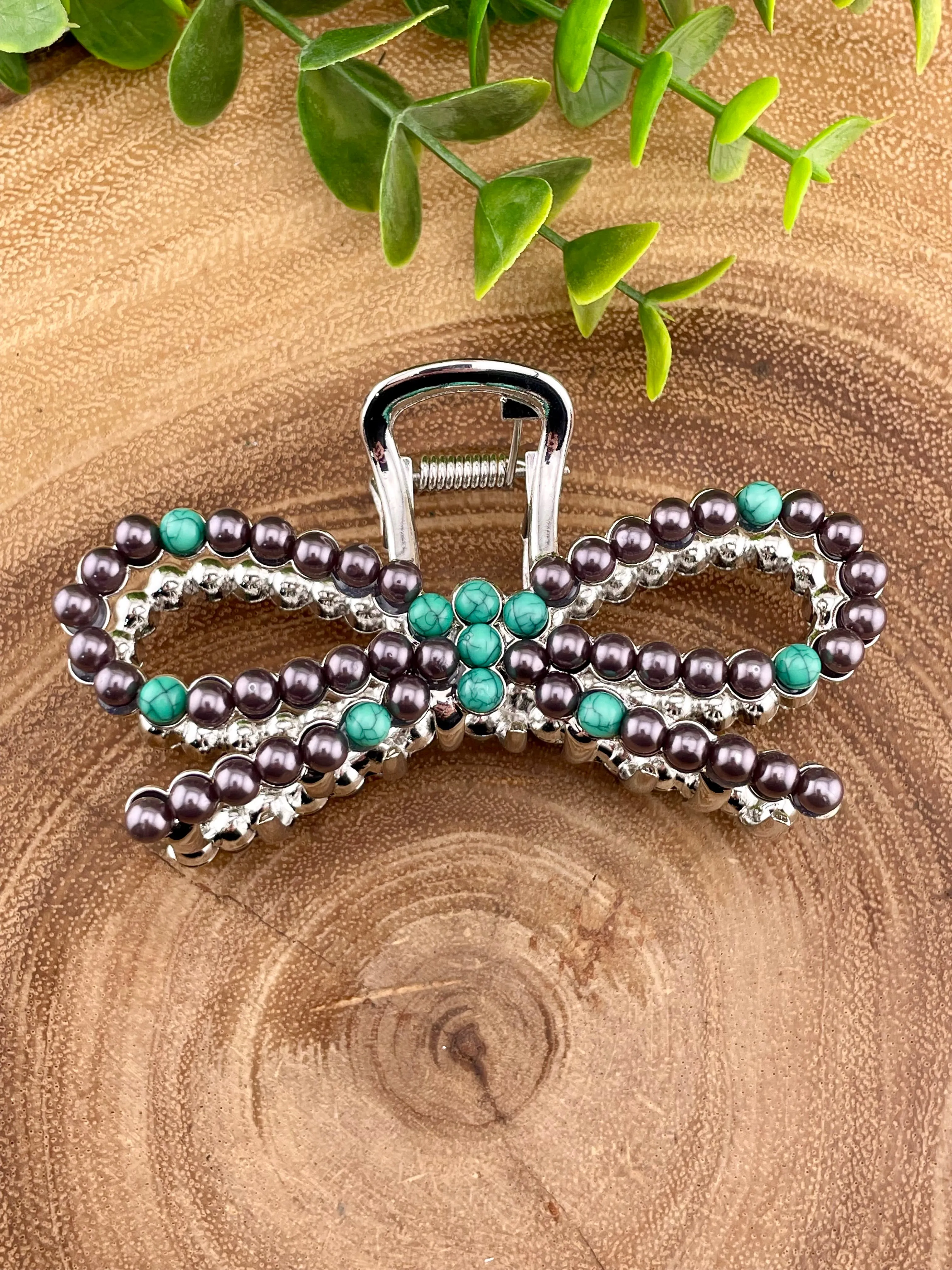 Parkland Beaded Claw Clip