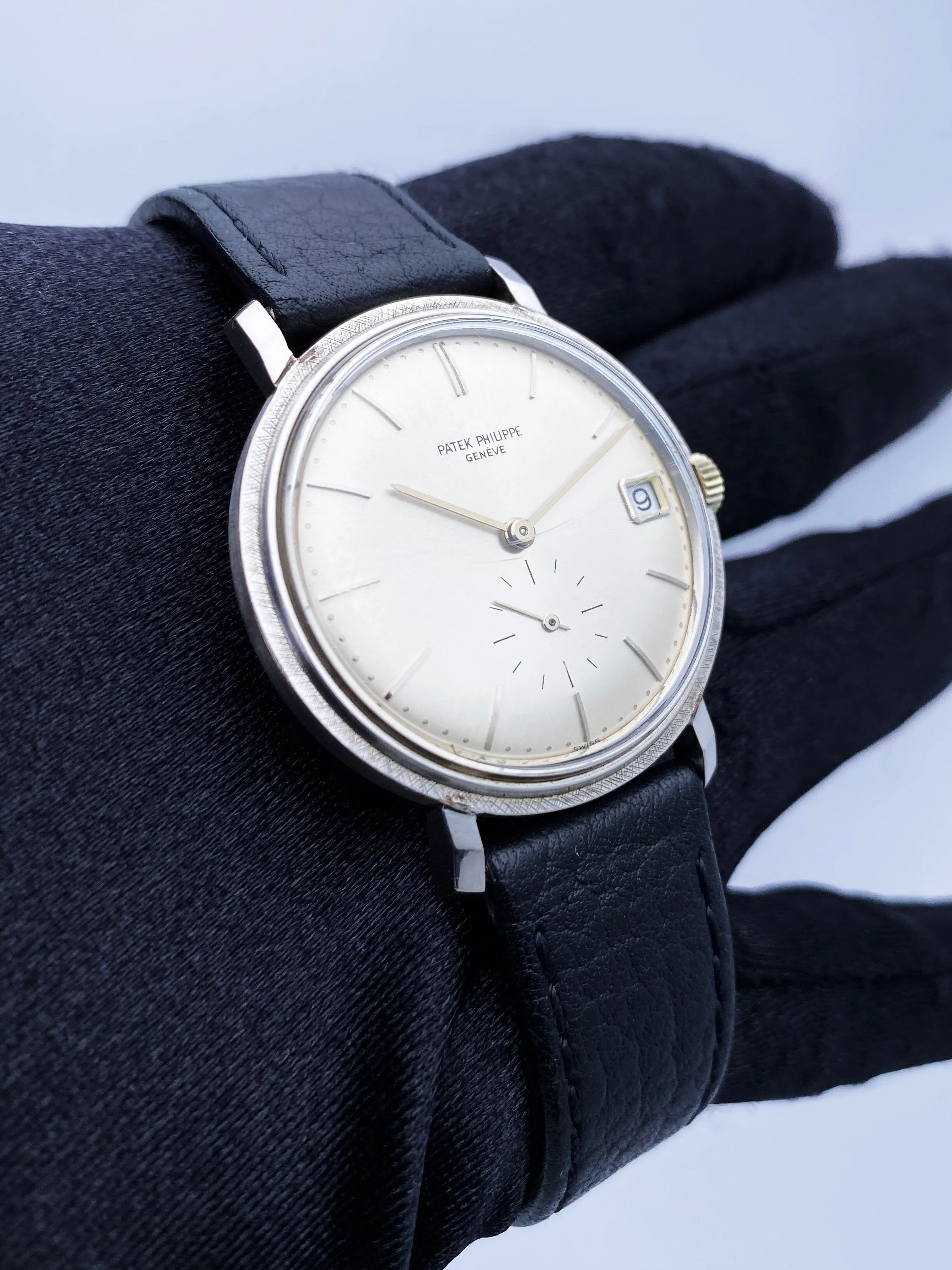Patek Philippe Calatrava 3445G 18K White Gold Mens Watch