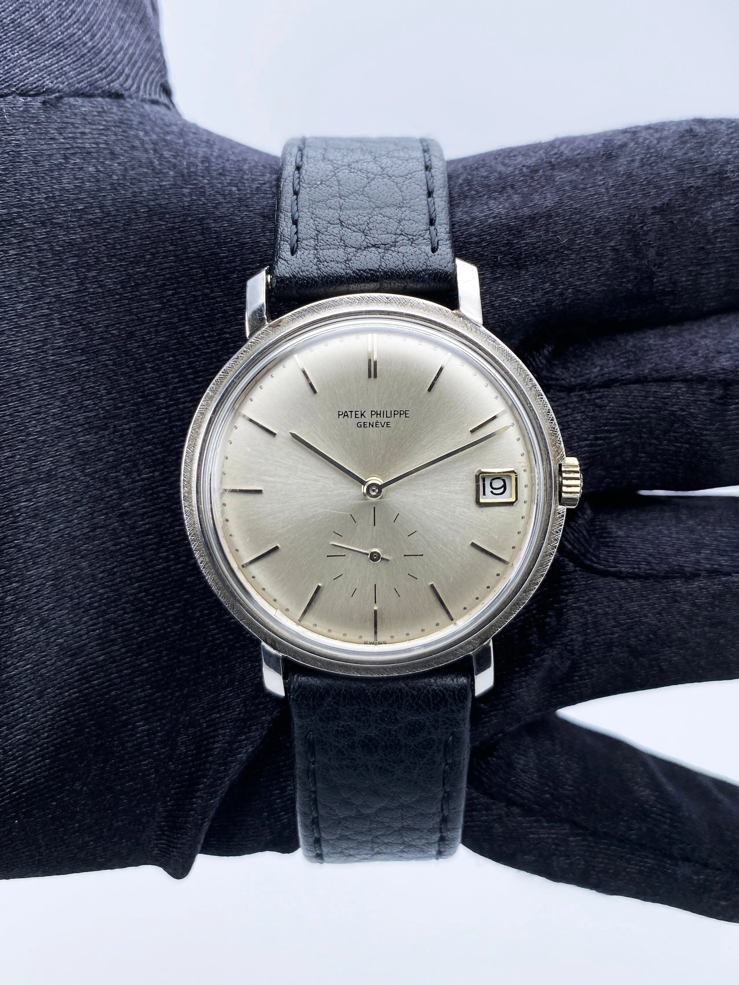 Patek Philippe Calatrava 3445G 18K White Gold Mens Watch