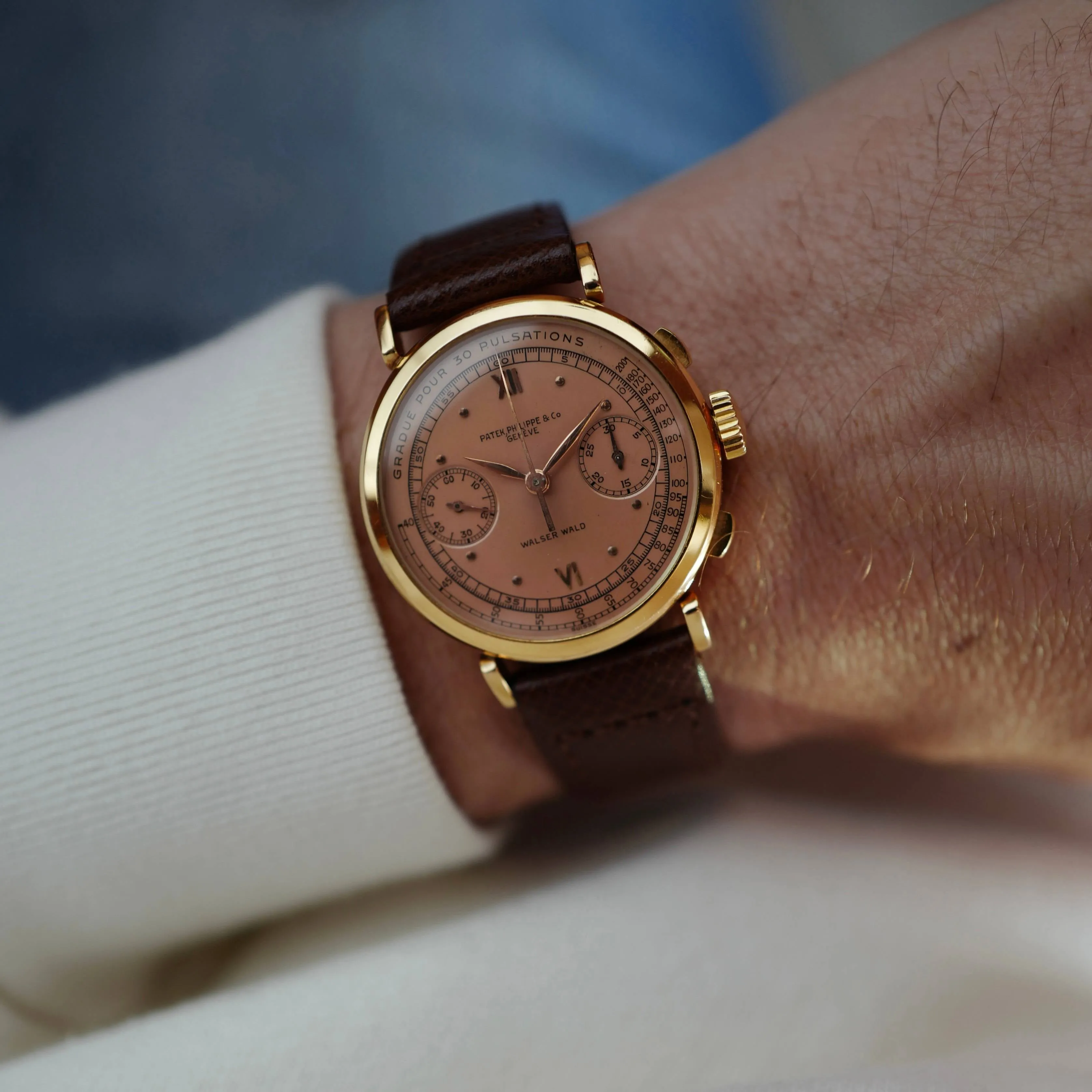 Patek Philippe Rose Gold Chronograph Ref. 591 retailed by Walser Wald (Private Sale)