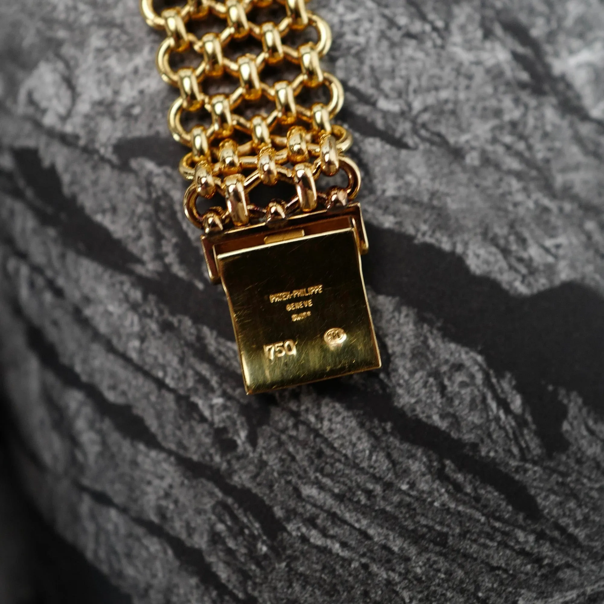 Patek Philippe Yellow Gold Vintage Jumbo Ellipse Ref. 3798/3 on JPE Chain Band