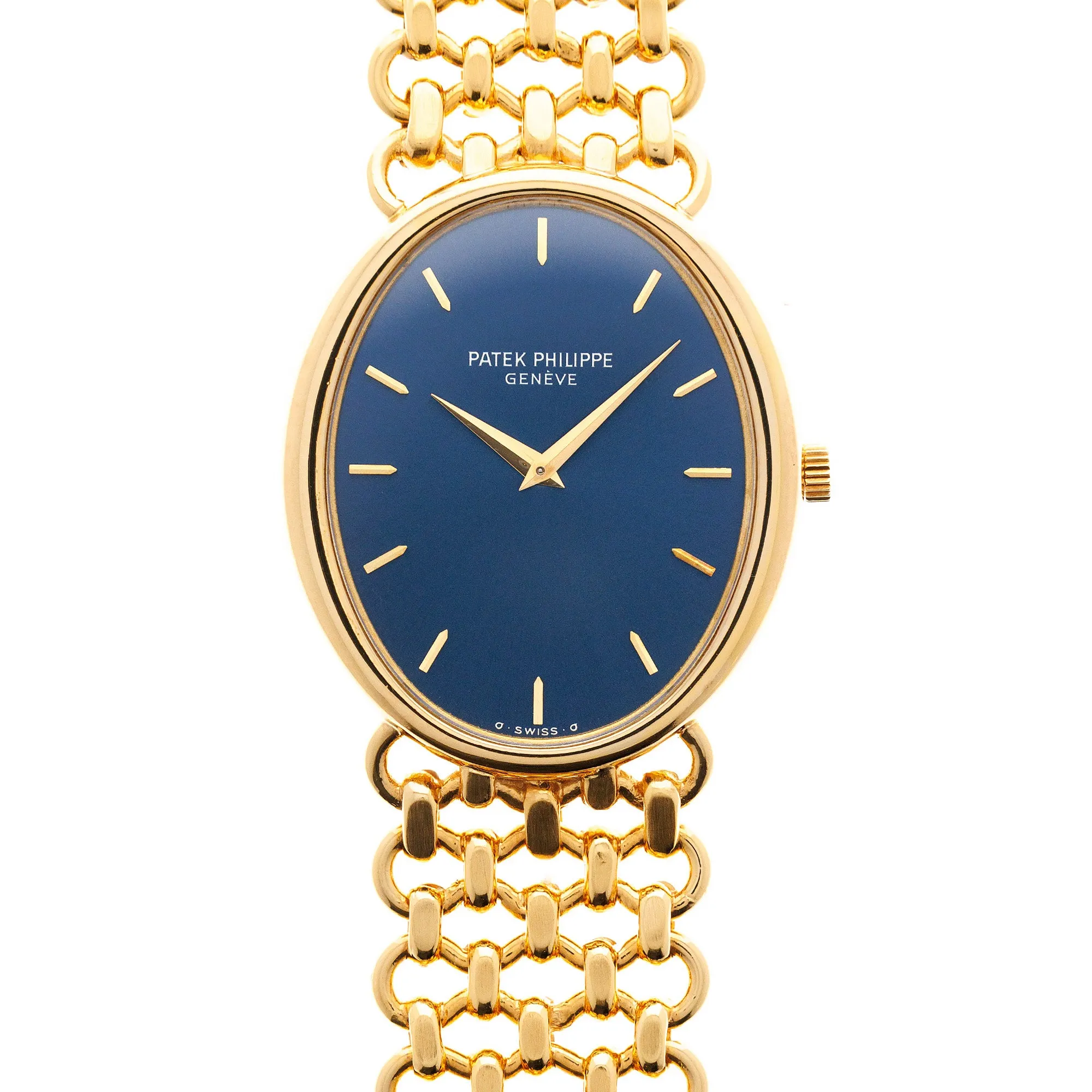 Patek Philippe Yellow Gold Vintage Jumbo Ellipse Ref. 3798/3 on JPE Chain Band