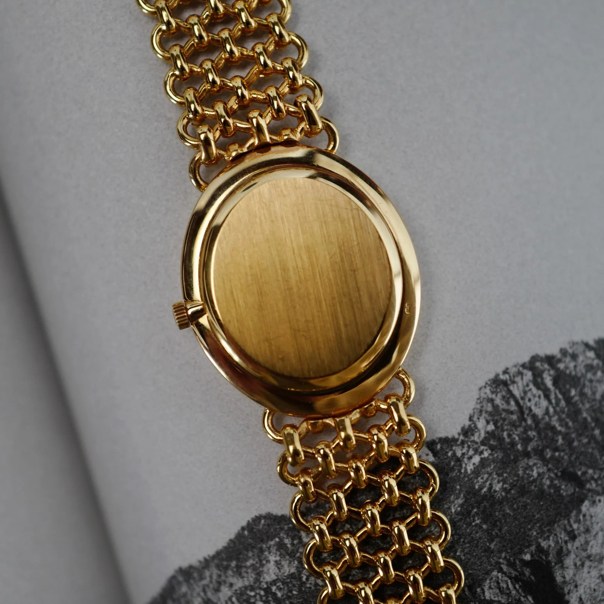 Patek Philippe Yellow Gold Vintage Jumbo Ellipse Ref. 3798/3 on JPE Chain Band