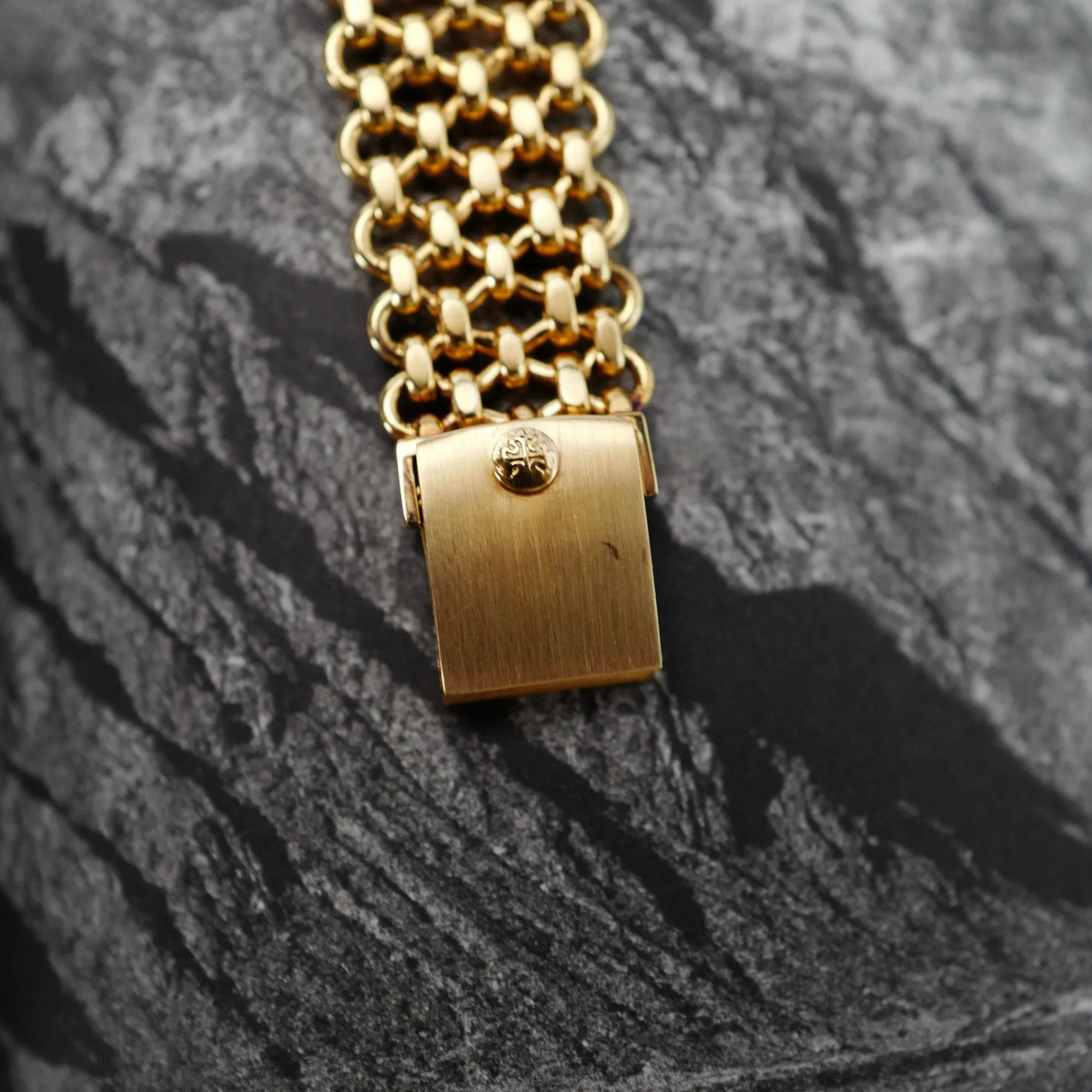 Patek Philippe Yellow Gold Vintage Jumbo Ellipse Ref. 3798/3 on JPE Chain Band