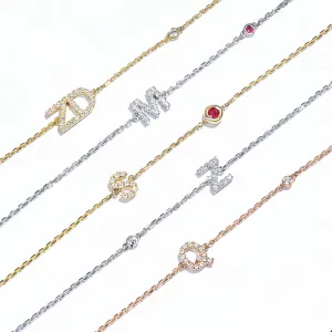 Personalized Diamond Initials Bracelet