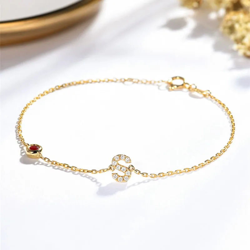 Personalized Diamond Initials Bracelet