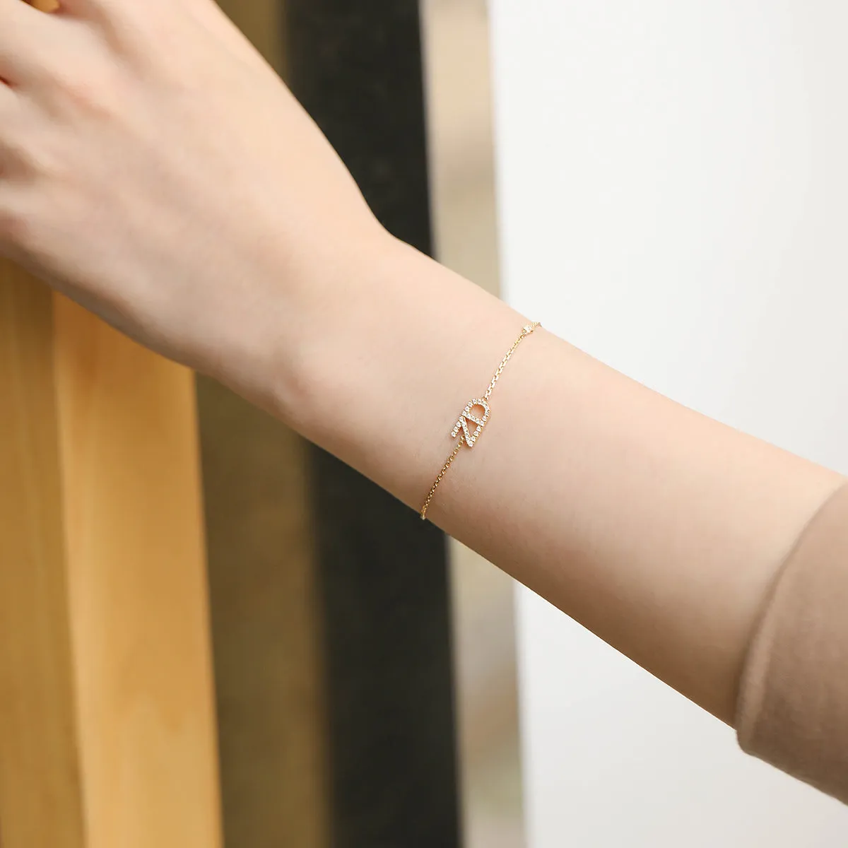 Personalized Diamond Initials Bracelet
