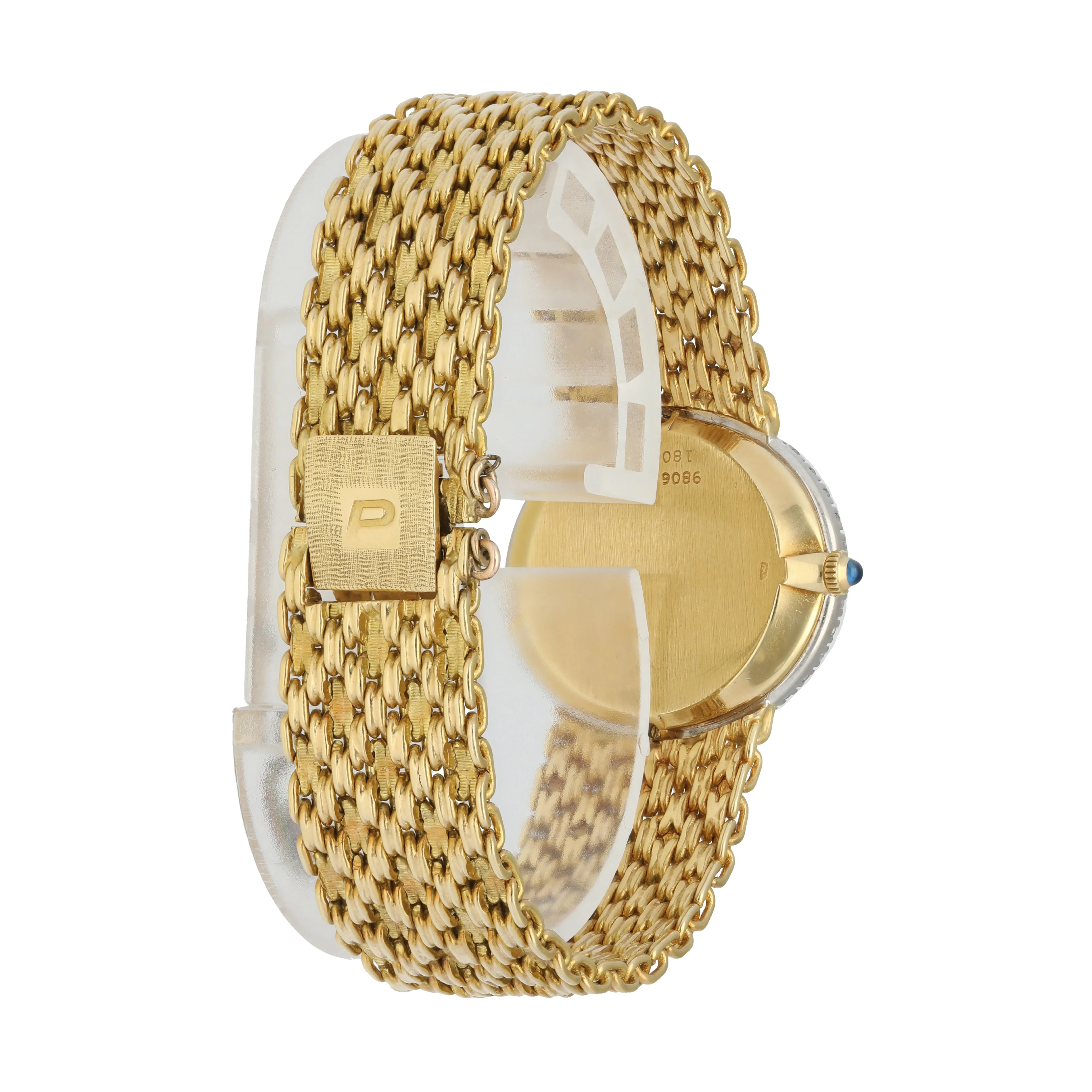 Piaget 9806 Diamond Bezel Yellow Gold Ladies Watch