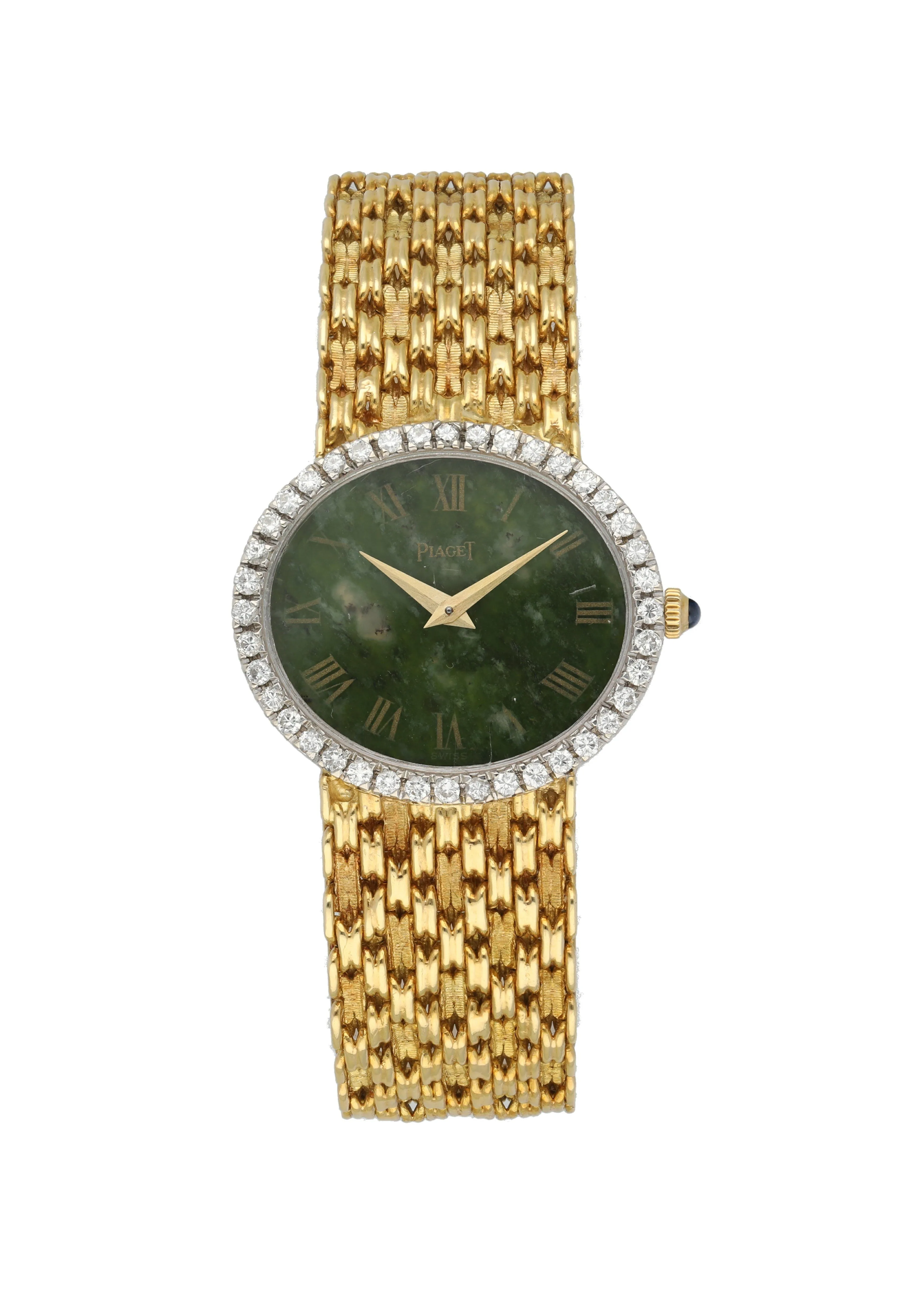 Piaget 9806 Diamond Bezel Yellow Gold Ladies Watch